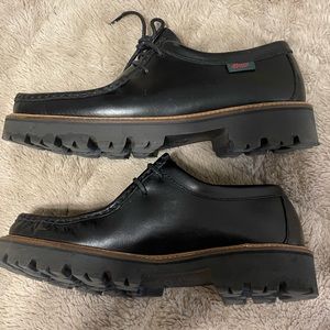 GH Bass black leather Wallace mocs - Size 8